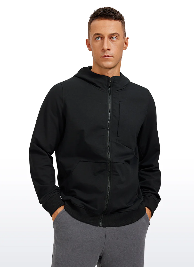 Cotton Terry Zip-up Jackets with Pockets - Image 7
