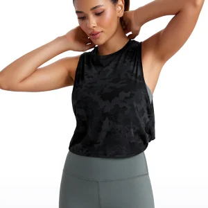 Pima Cotton Crop Deep Armhole Tank