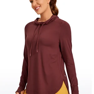 Brushed Feeling Thumbhole Hoodie
