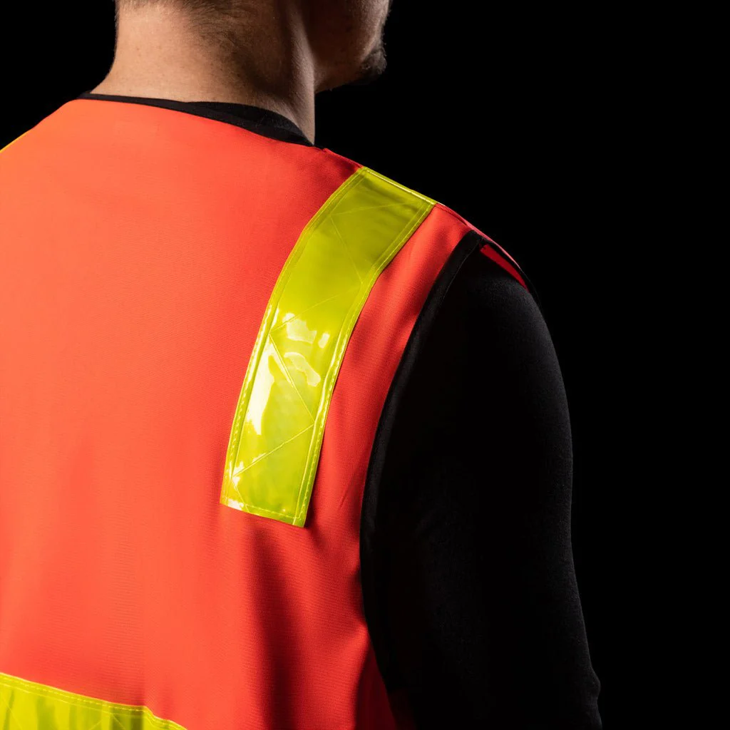 BAD VIC ROADS HI-VIS DAY/NIGHT ZIP SAFETY VEST - Image 4
