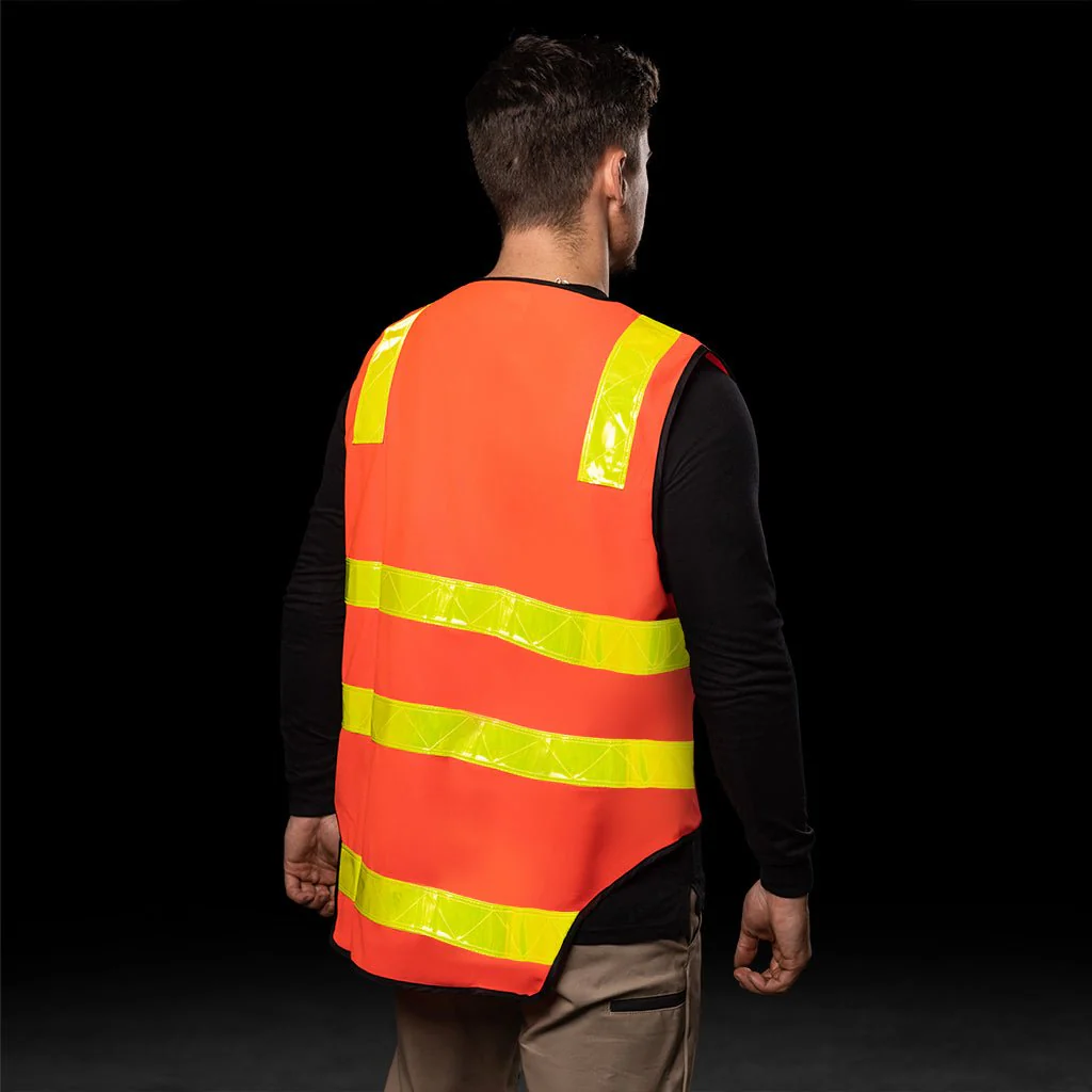 BAD VIC ROADS HI-VIS DAY/NIGHT ZIP SAFETY VEST - Image 7