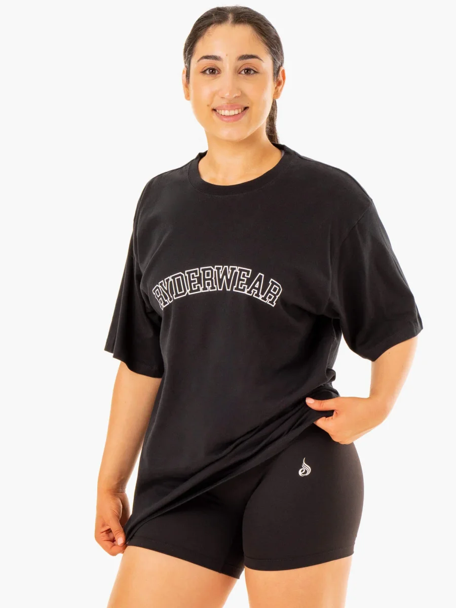 Oversized T-Shirt - Black - Image 5